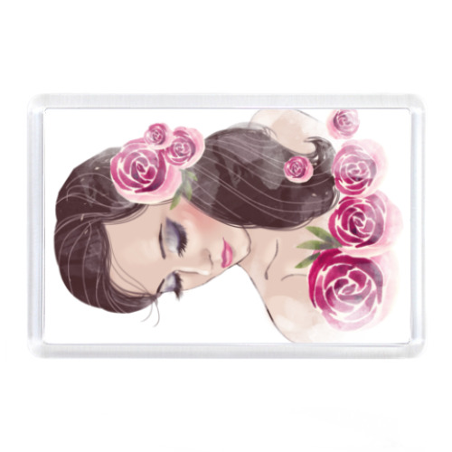 Магнит красивая девушка