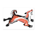 Собака в японском стиле