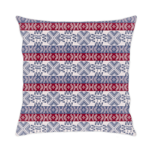 Подушка с принтом этнический паттерн