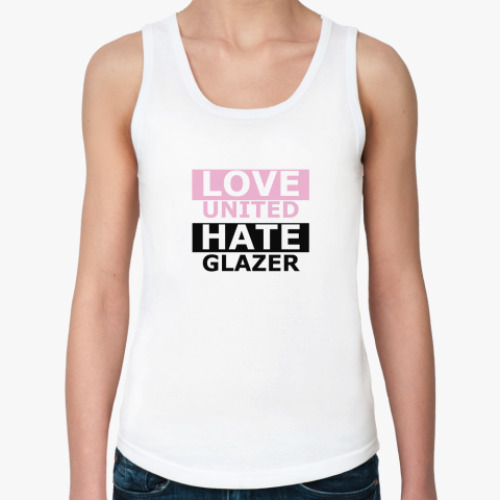 Женская майка с принтом LOVE Hate MU