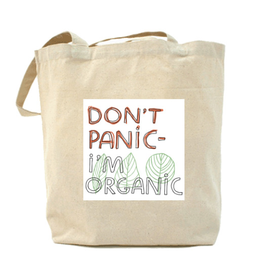 Сумка шоппер с принтом Organic