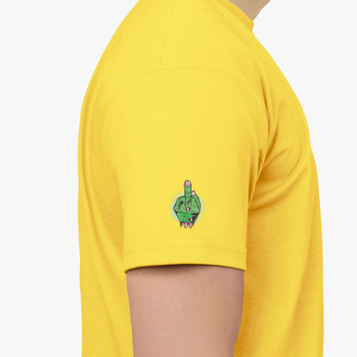 Детская футболка с принтом Средний палец мертвеца