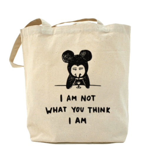 Сумка шоппер с принтом Not a Mickey M