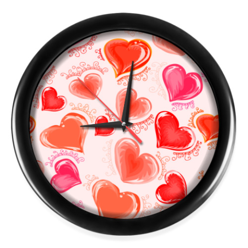 Настенные часы с принтом Для влюбленных