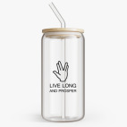 Банка с бамбуковой крышкой