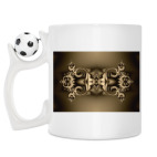 Кружка с футбольным мячиком