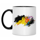 Кружка двухцветная