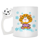 Кружка с футбольным мячиком