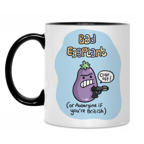 Кружка с принтом BadEggplant