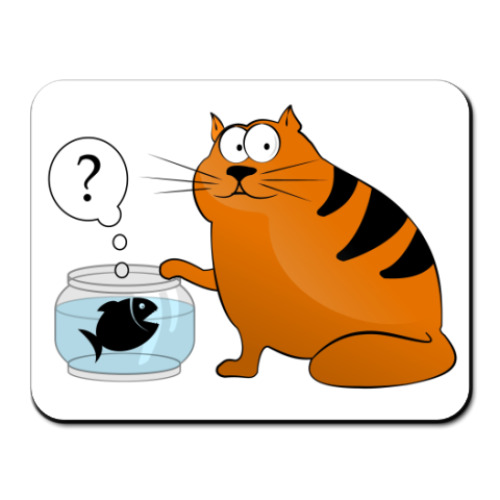 Коврик для мыши с принтом 'Вопрос'