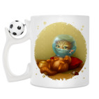 Кружка с футбольным мячиком