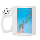 Кружка с футбольным мячиком