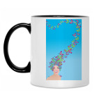 Кружка двухцветная