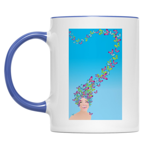 Кружка с принтом Весна