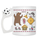 Кружка с футбольным мячиком