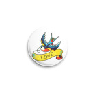 Значок 25 мм Ласточка