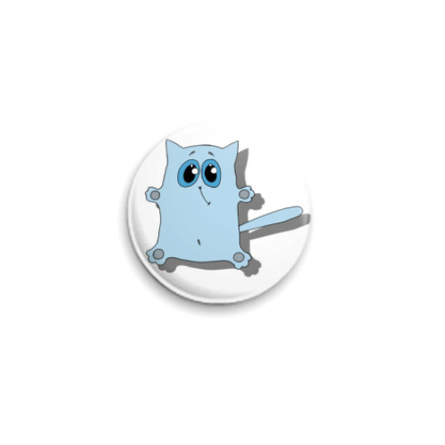 Значок 25мм с принтом котенок