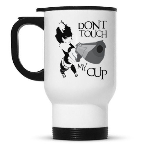 Кружка-термос с принтом Don't touch my cup