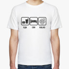 Классическая футболка  volvo