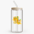 Банка с бамбуковой крышкой