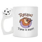 Кружка с футбольным мячиком