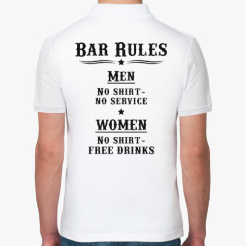 Рубашка поло Bar Rules