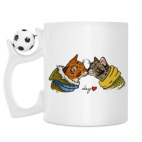 Кружка с футбольным мячиком