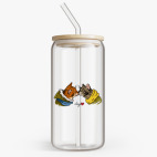 Банка с бамбуковой крышкой