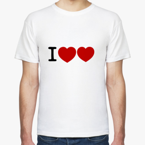 Футболка с принтом I Love Love