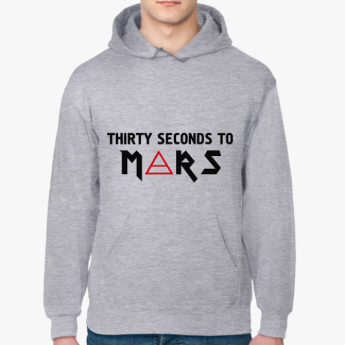 Толстовка худи с принтом Thirty seconds to mars
