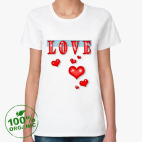 Женская футболка органик