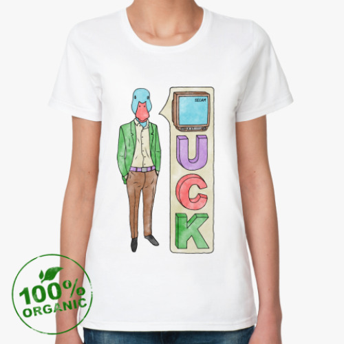Женская футболка из органик-хлопка TvFuckDuck
