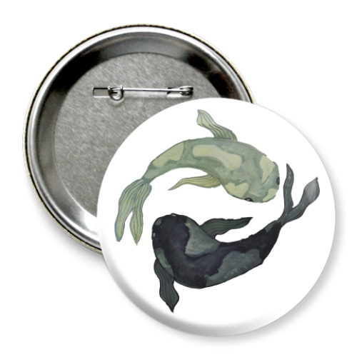 Значок 75мм с принтом Гармония