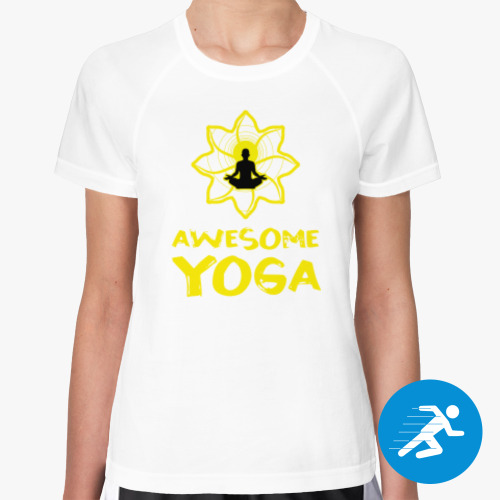 Женская спортивная футболка Awesome yoga - Классная йога