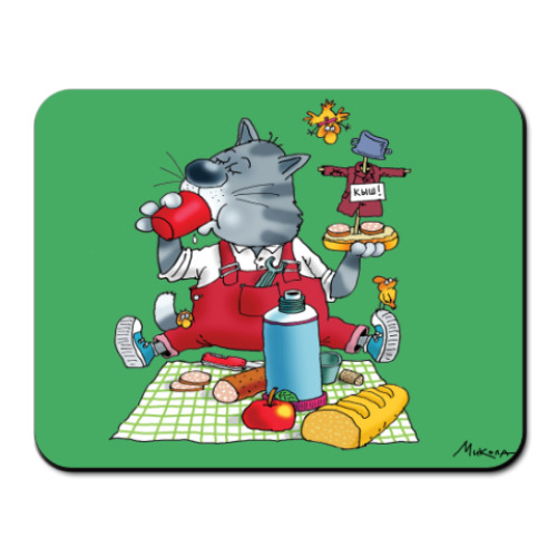 Коврик для мыши  ЗАВТРАК