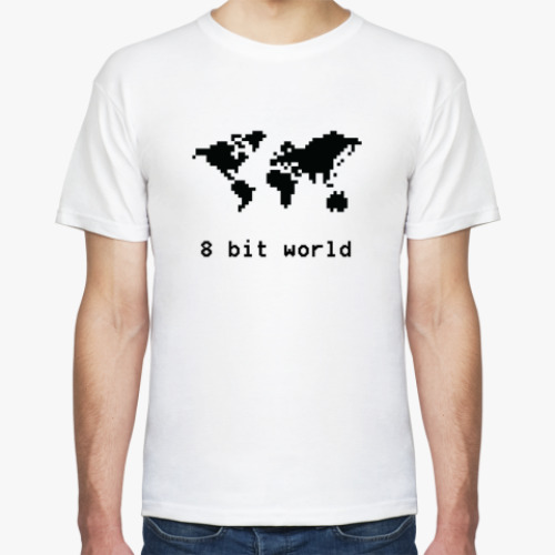 Футболка с принтом 8 bit world