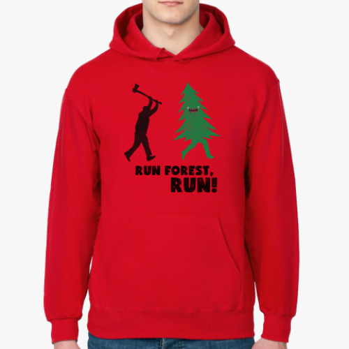 Толстовка худи Run forest run! New Year