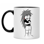 Кружка двухцветная