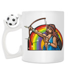 Кружка с футбольным мячиком