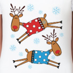 Новогодние олени в свитерах