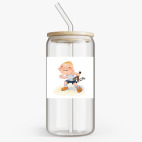 Банка с бамбуковой крышкой