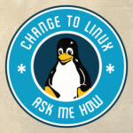 Change to Linux пингвин Tux