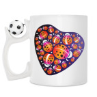 Кружка с футбольным мячиком
