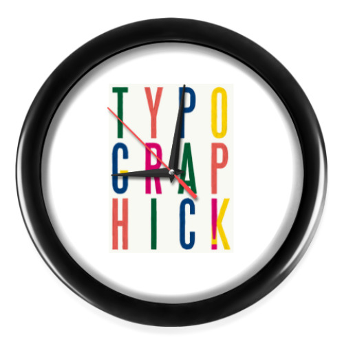 Настенные часы Typographic!