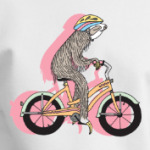 Ленивец на велосипеде