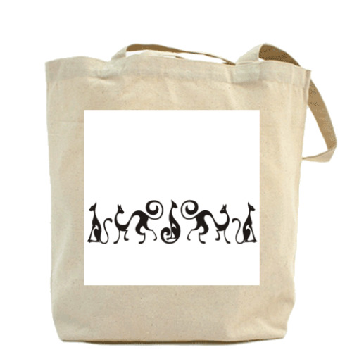 Сумка шоппер с принтом орнамент