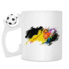 Кружка с футбольным мячиком