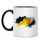 Кружка двухцветная