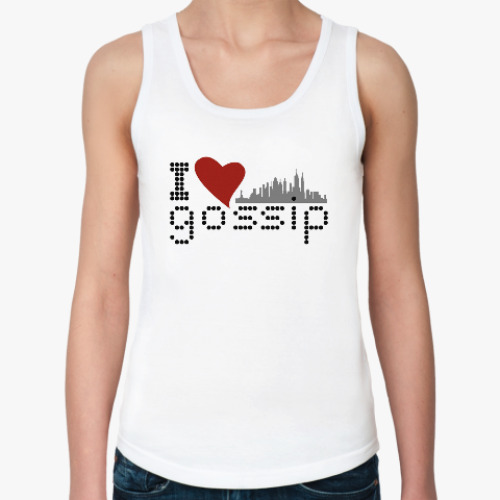 Женская майка с принтом I love gossip