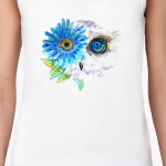 Сова с цветком